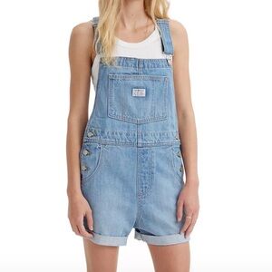 Levi's Women's Vintage-Style Cotton Denim Shortalls